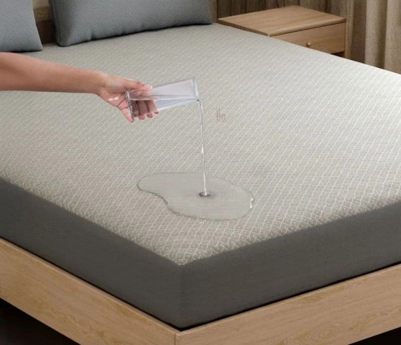 Gracelynn Soft Melange Cotton Breathable Hypoallergenic Waterproof Mattress Protector