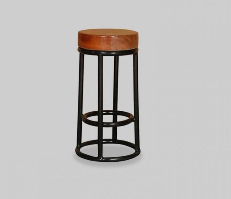 Leanna Bar Stool (Black Finish)