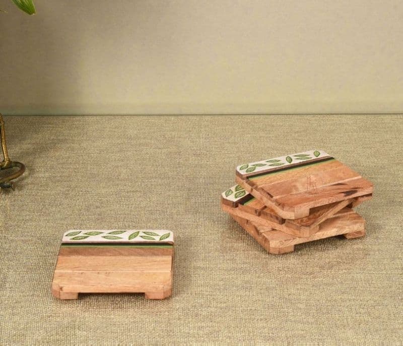 Image 2 for Adalee  Hand Painted Coasters Set Of 4