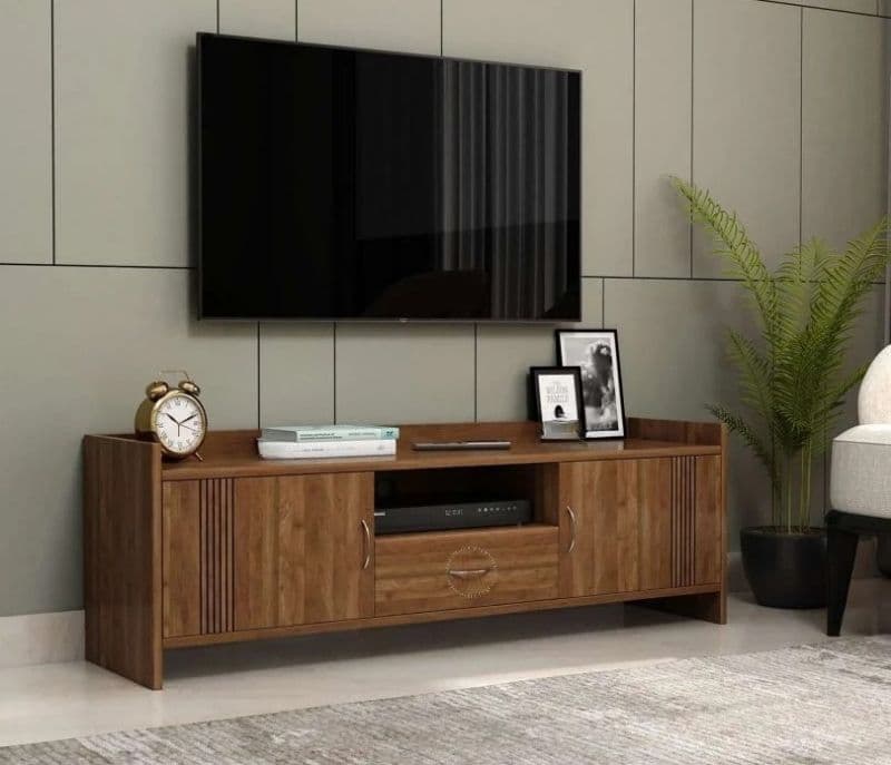 Image 2 for Evelynn Engineered Wood Floor Rested Tv Unit