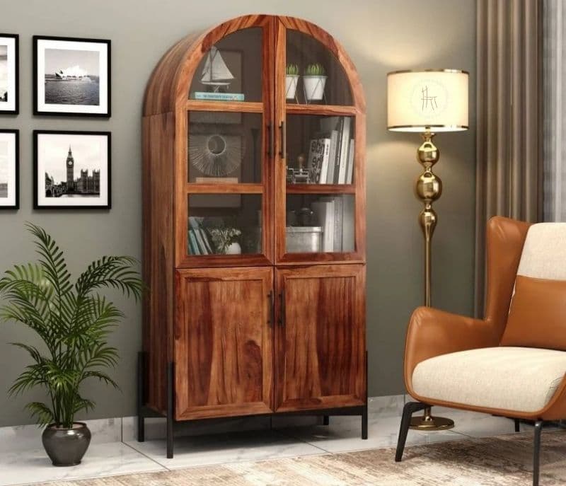 Image 2 for Dulce Sheesham Wood Bookshelf (Honey Finish)