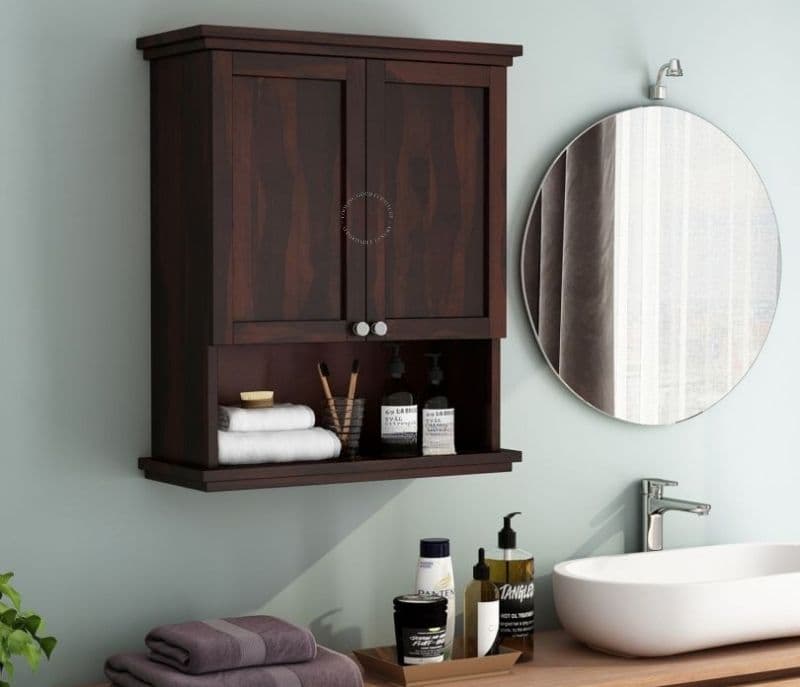 Image 3 for Lottie Bathroom Cabinet (Walnut Finish)