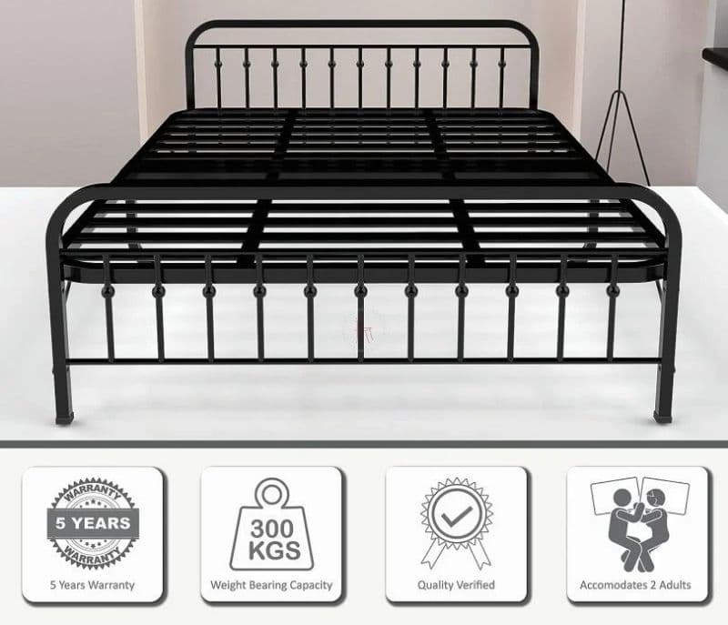 Image 2 for Mateo Folding Powder Coated Metal Queen Bed