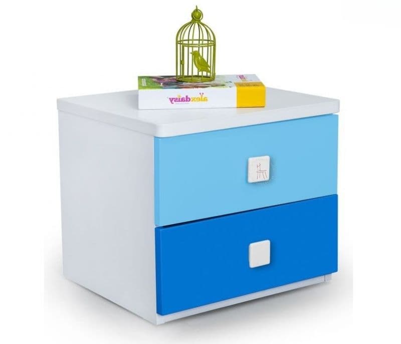 Saige Blue America Bedside Table