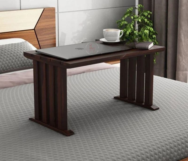 Daleyza Laptop Table (Walnut Finish)