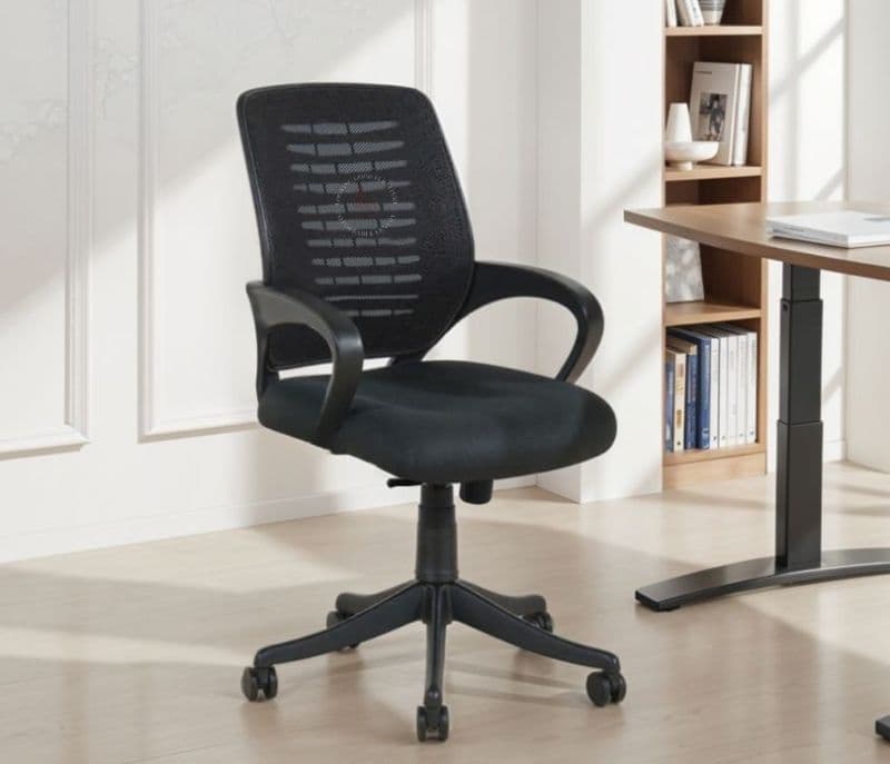 Makenzie Mid Back Mesh Office Ergonomic Chair With Tilting Mechanism