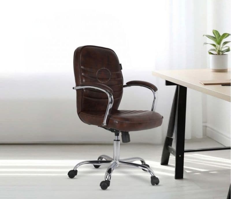 Melanie Mid Back Breathable Mesh Brown Ergonomic Office Chair