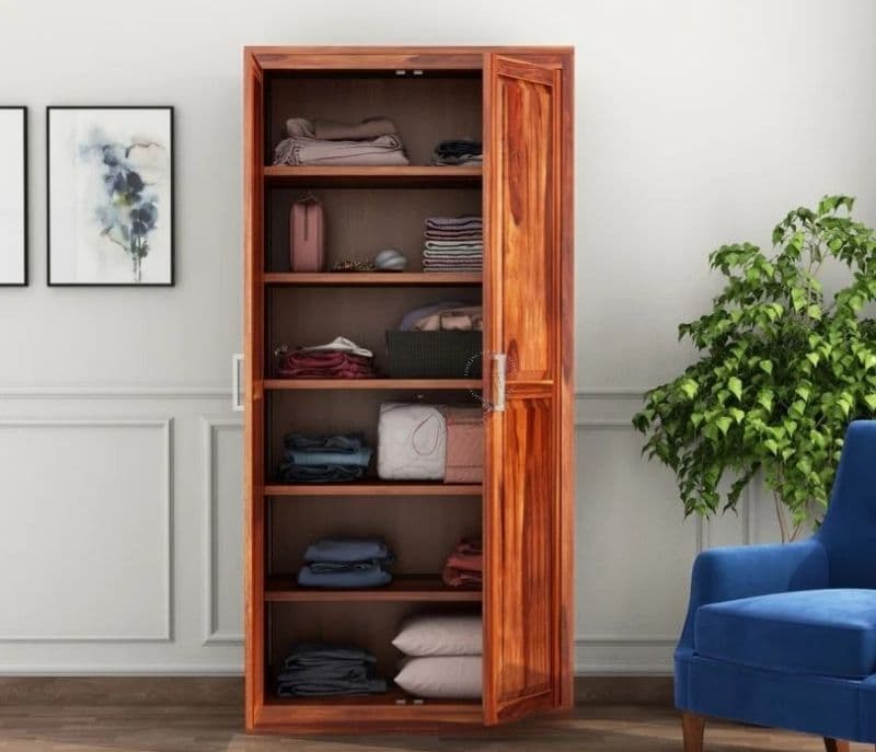 Image 3 for Innocenzo 2 Door Cupboard (Teak Finish)