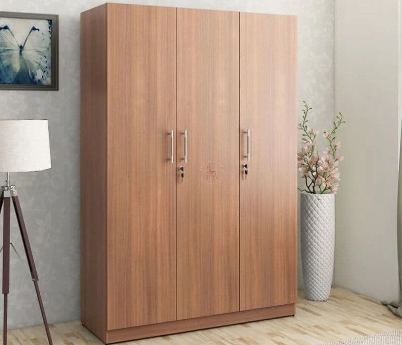Massimiliano 3 Door Engineer Wood Wardrobe