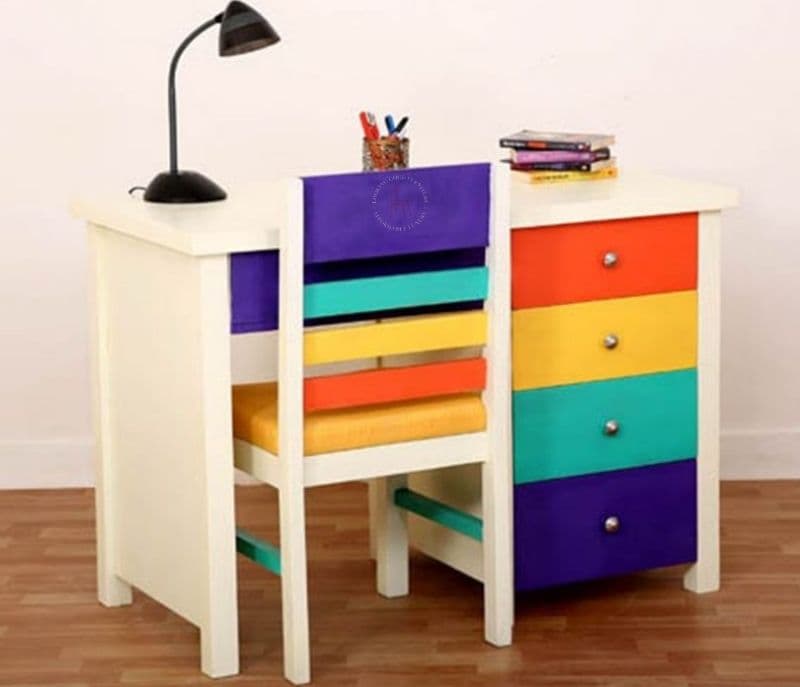 Image 2 for Dallas Kids Study Table With Drawers