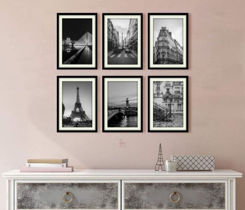 Yusra Paris Set of 6 Wall Frame