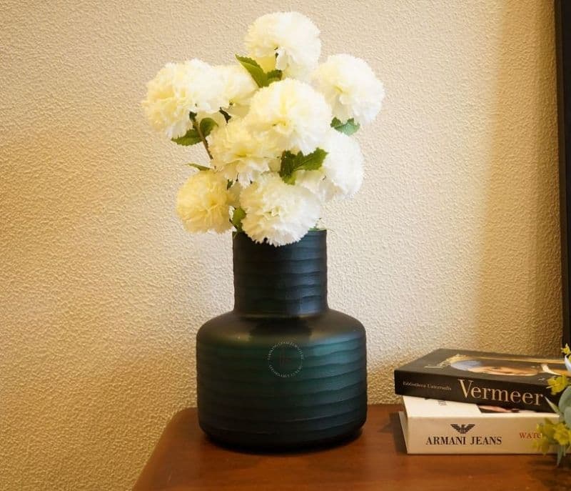 Image 2 for Gracelynn Cup Green Glass Vase