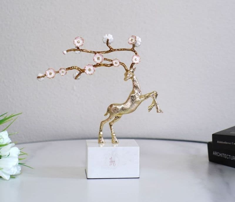 Zariah Alloy Deer Figurine
