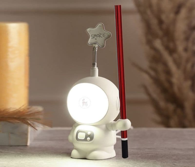 Opal Action Space Astronaut Pen Holder With Light