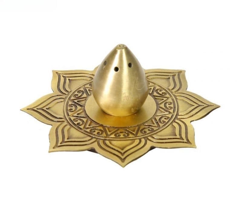 Image 2 for Valeria Brass Incense holder