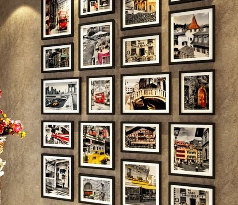 Image 2 for Aitana Black Set of 20 Wall Photo Frame