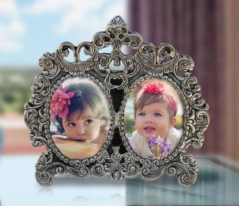 Saylor Style Metal Double Picture Photo Frames Handicrafts Paradise