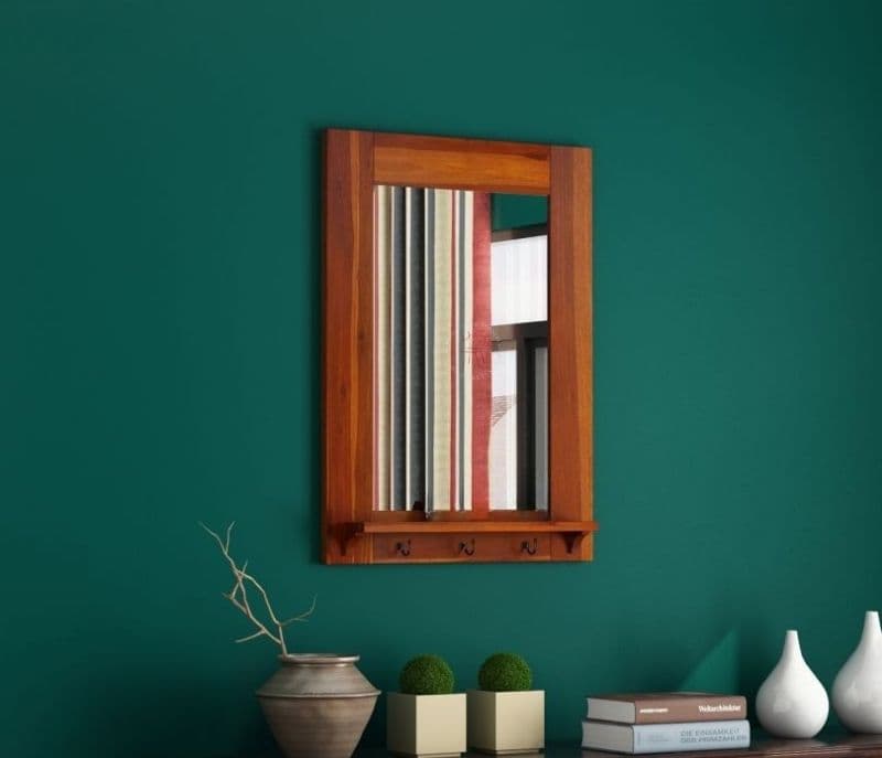 Antonella Mirror With Frame (Honey Finish)