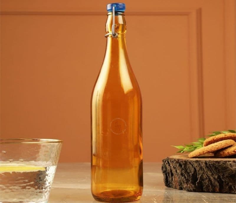 Quinn Tint Flip Glass Water Bottle Pack of 1 1000 ML