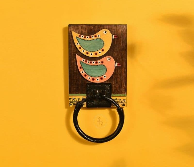 Image 2 for Aspen Dark Brown Handcrafted Bird Design Towel Holder