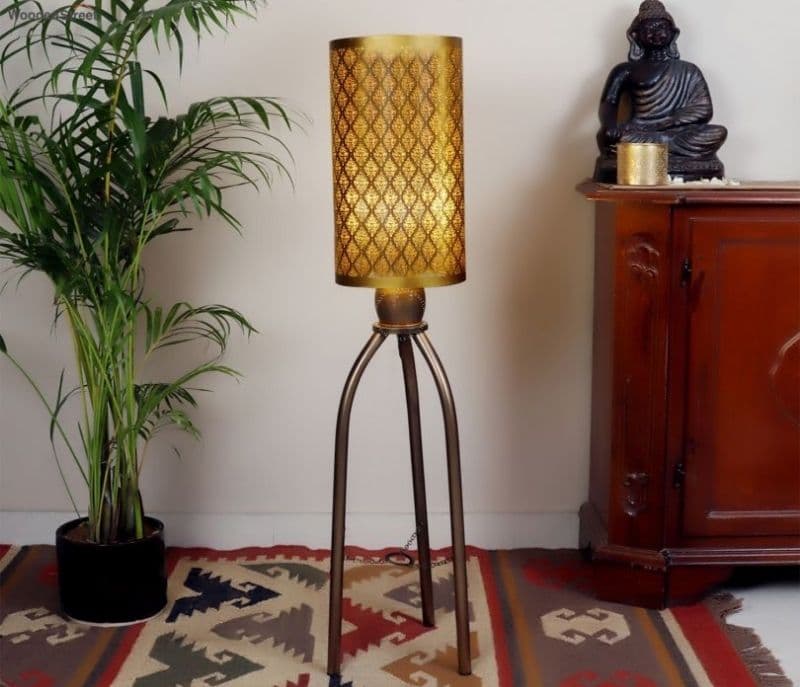 Image 2 for Salome Gandhara Floor Tripod Ambient Lamp