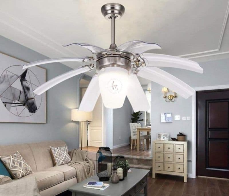 Love Daisy Chandelier Fan With Three Colour Changing Lights