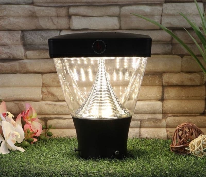 Paige Waterfall Black Acrylic Gate Light