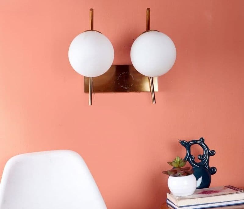 Image 3 for Winter Gold Iron Wall Light Without Bulb