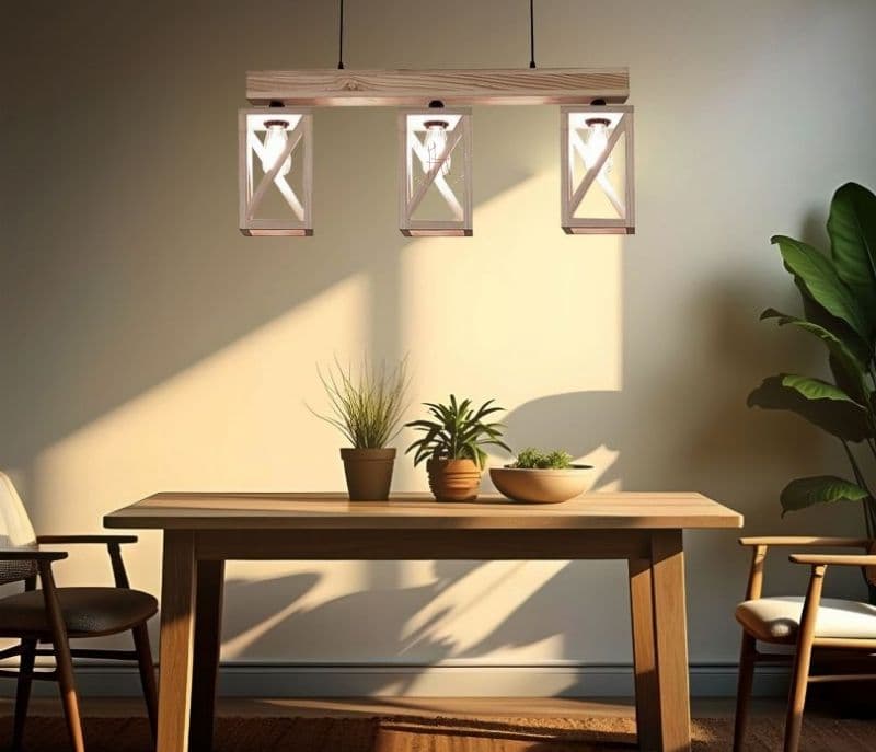 Alivia Brown Wooden Series Hanging Light