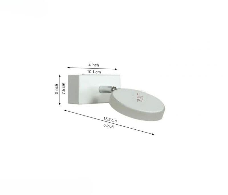 Image 2 for Bianca Round White Steel Picture Light