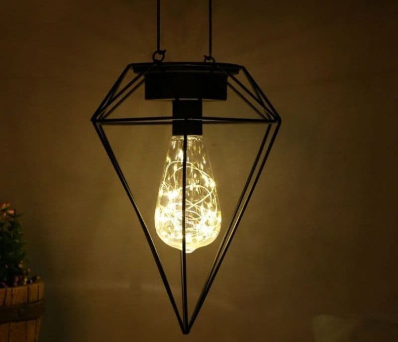 Macie Open Inverted Diamond Cage LED Lighting