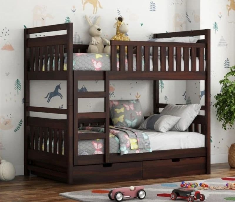 Rio Bunk Bed (Walnut Finish)