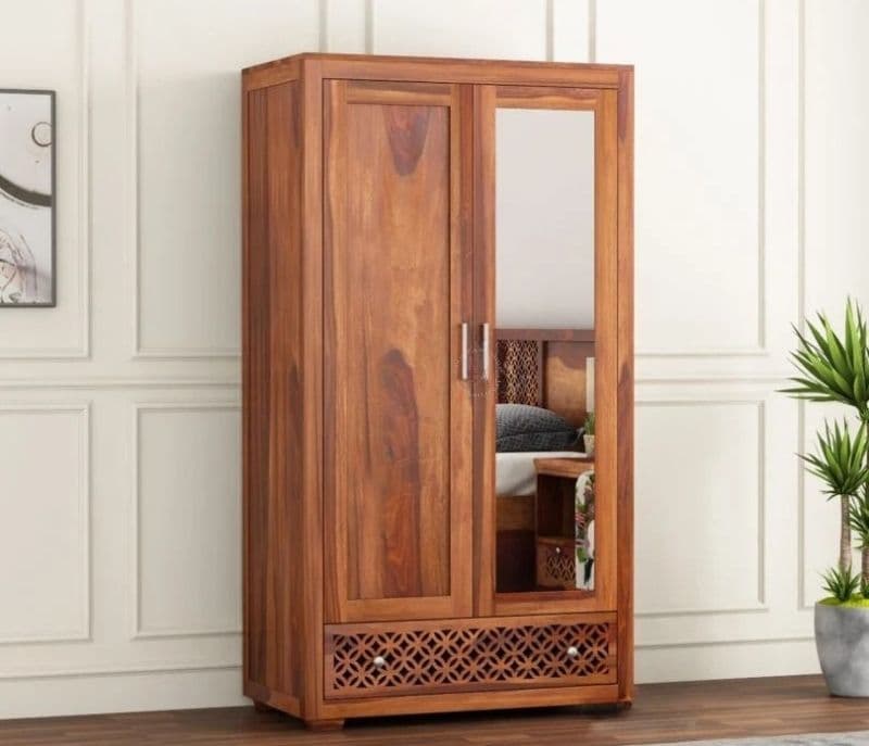Pio 2 Door Wardrobe with Mirror