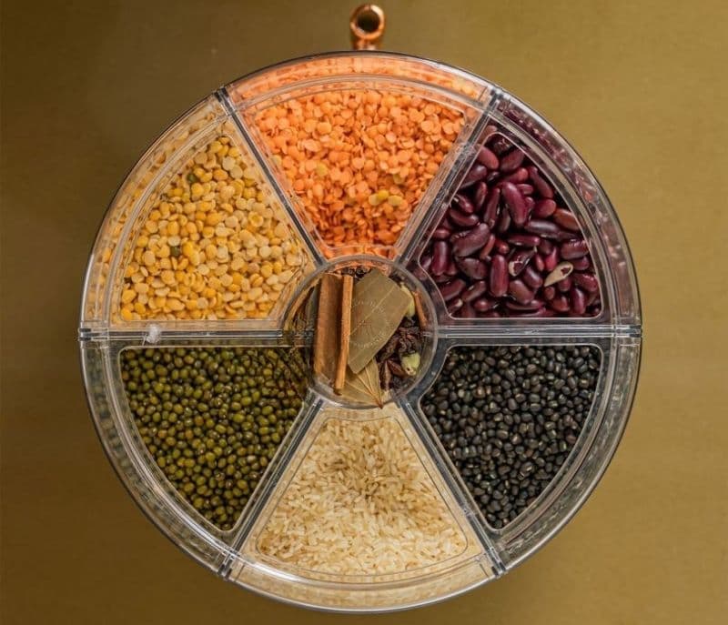 Image 2 for Neriah 6- Compartment All-In-One Rotating Grain Dispenser