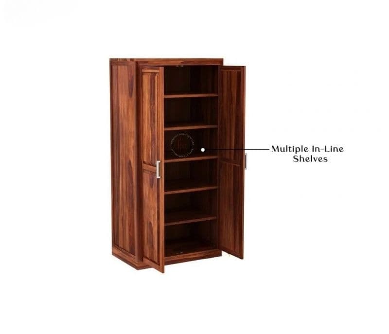 Image 8 for Innocenzo 2 Door Cupboard (Teak Finish)