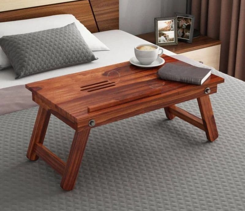 Image 2 for Raegan Laptop Table (Honey Finish)