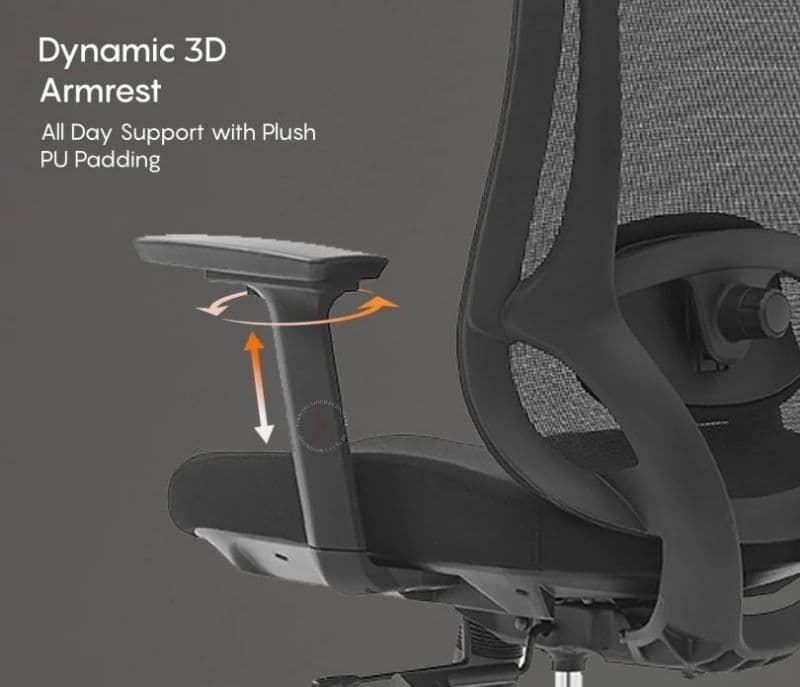 Image 7 for Myra High Back Ergonomic Mesh Office Chair with Recline & Slide Adjustability