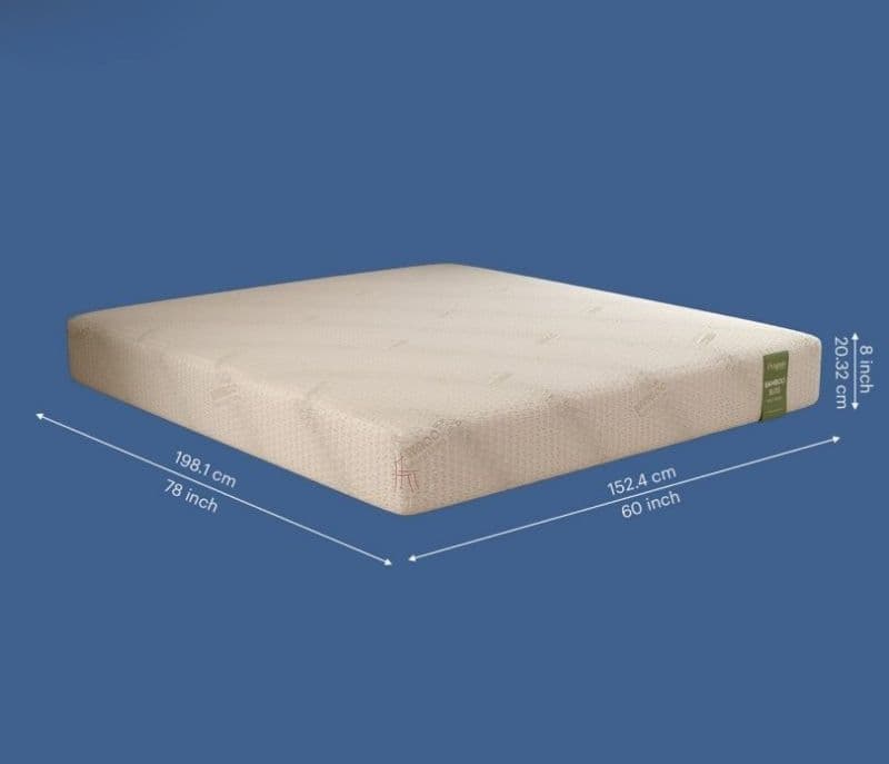 Image 10 for Estrella Bamboo Bliss Latex Mattress 10 Years Warranty Soft Feel Latex Pinhole Layer 7 Zone CNC-Cut Charcoal Infused HR Foam