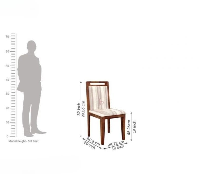 Image 13 for Maelynn 6 Seater Dining Set with 6 Premium Upholstered Chair