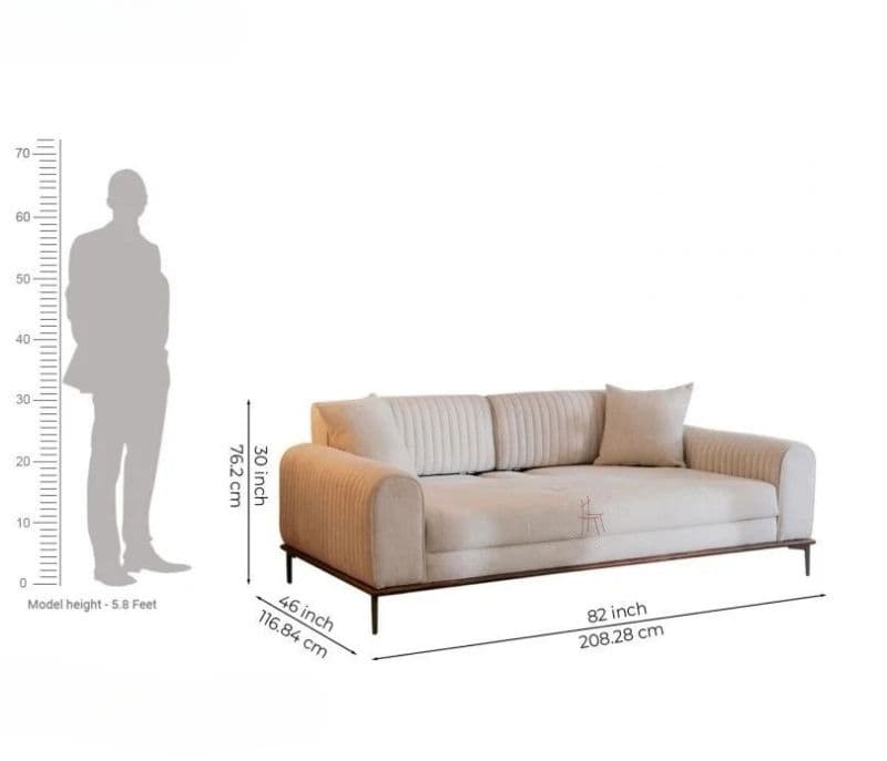 Image 12 for Amani 3 Seater Lounger Sofa With Tilt Adjust Headrest