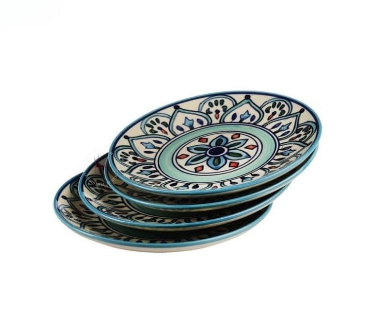 Image 3 for The Breeze Blue Ceramic Dessert Plates Set of 4