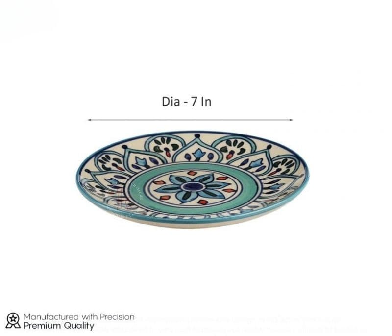 Image 5 for The Breeze Blue Ceramic Dessert Plates Set of 4