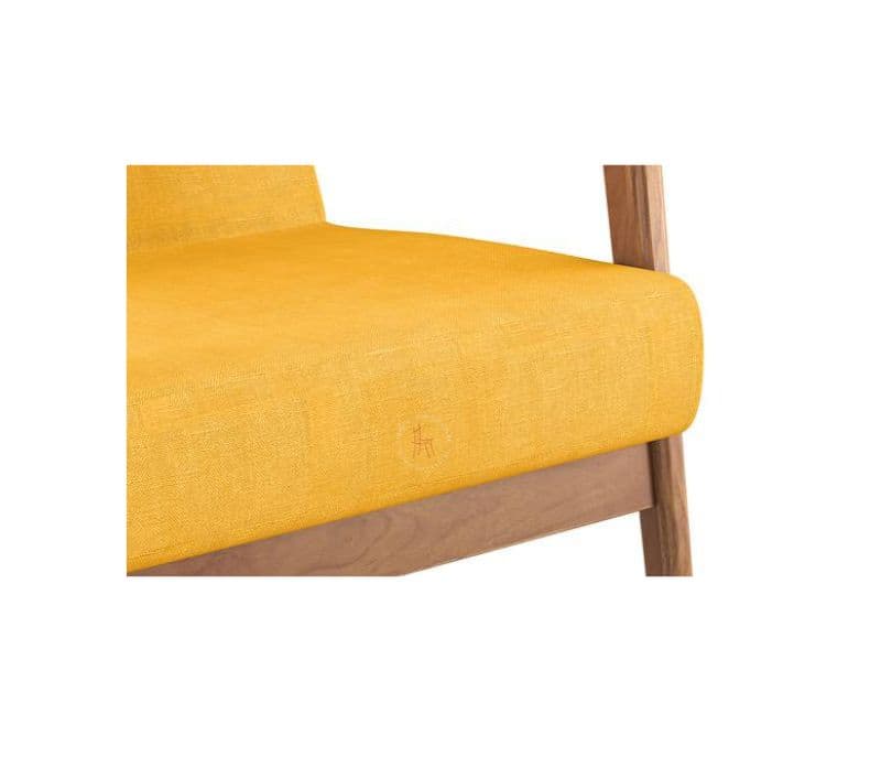Image 4 for Brano Lounge Chair in Mustard Yellow Teak Colour