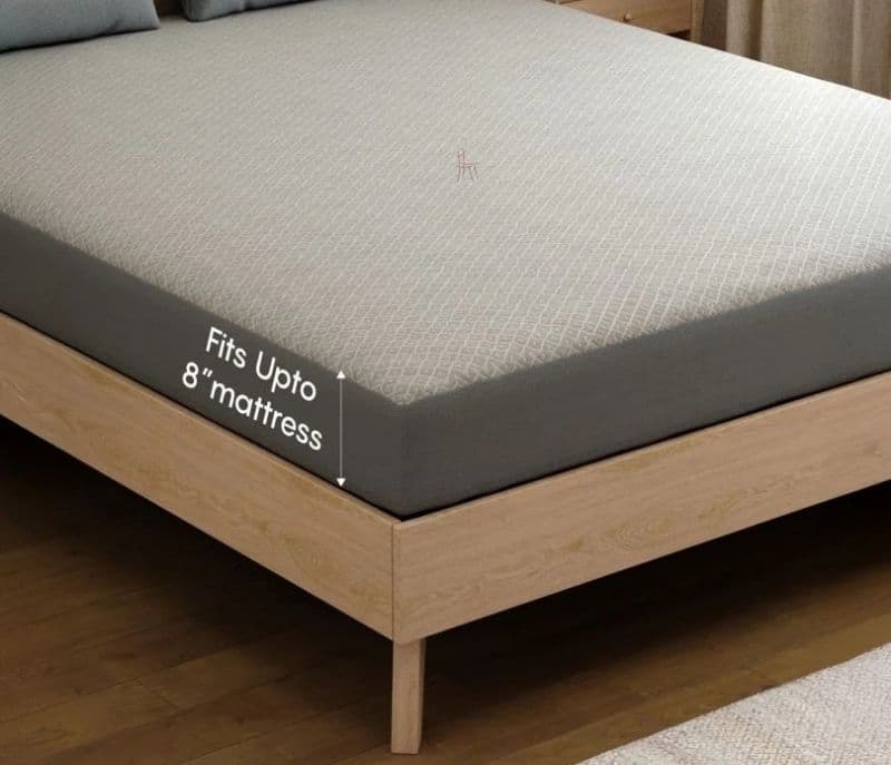 Image 2 for Gracelynn Soft Melange Cotton Breathable Hypoallergenic Waterproof Mattress Protector