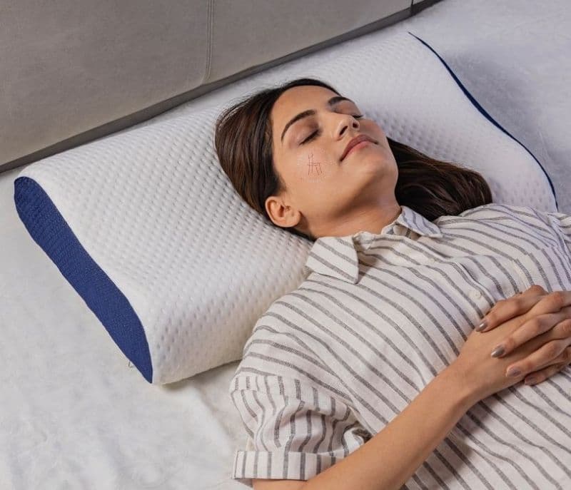 Image 5 for Priscilla Memory Foam Ultra Soft Contour Pillow, Ventilated Cool Gel Infused For Neck And Shoulder Pain With Removable Cover