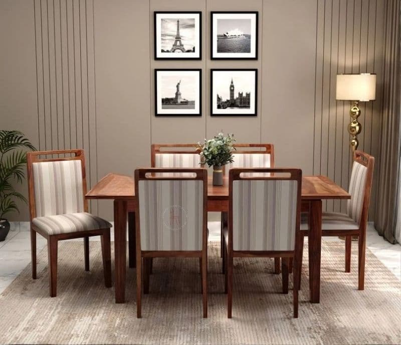 Image 2 for Maelynn 6 Seater Dining Set with 6 Premium Upholstered Chair