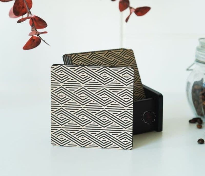 Image 5 for Robin  Zig Zag Wooden Coasters (Set of 6)