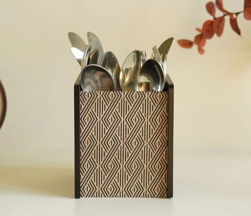 Image 2 for Theodora Wooden Cutlery Holde