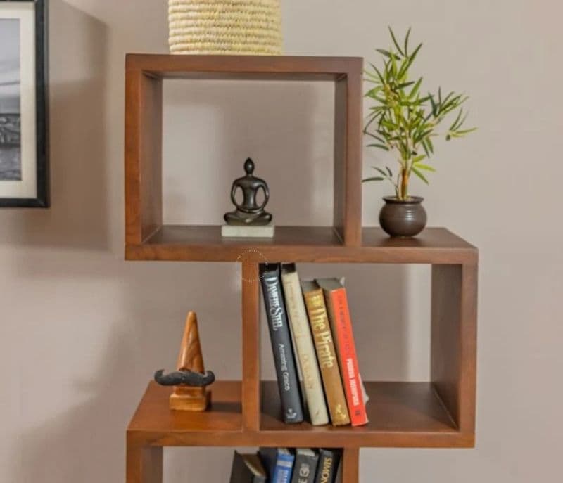 Image 5 for Samara heesham Wood Ladder Book Shelf (Honey Finish)