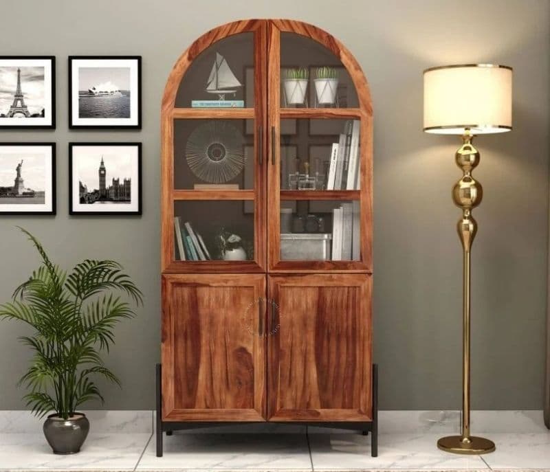 Dulce Sheesham Wood Bookshelf (Honey Finish)